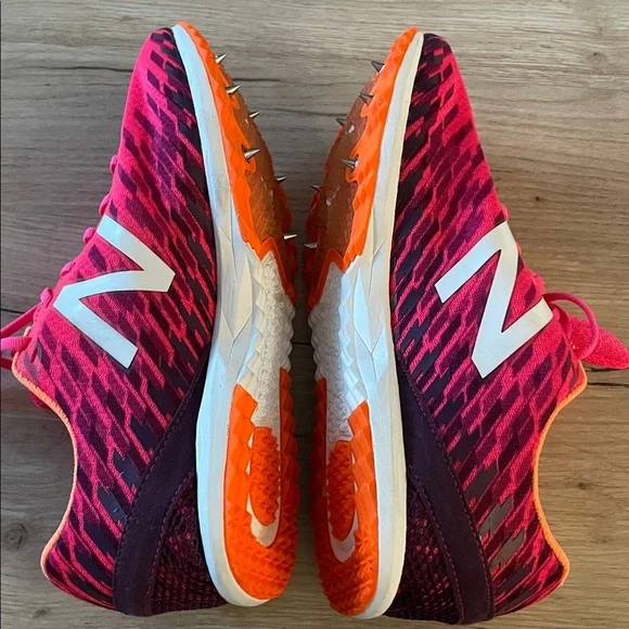 New Balance XC Track Spikes Pink Orange Women’s Size 9.5 WXCS700R - Picture 6 of 8